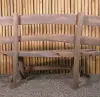 Product image 3 of the product “Bench with footrest made of teak wood about 90cm length ”